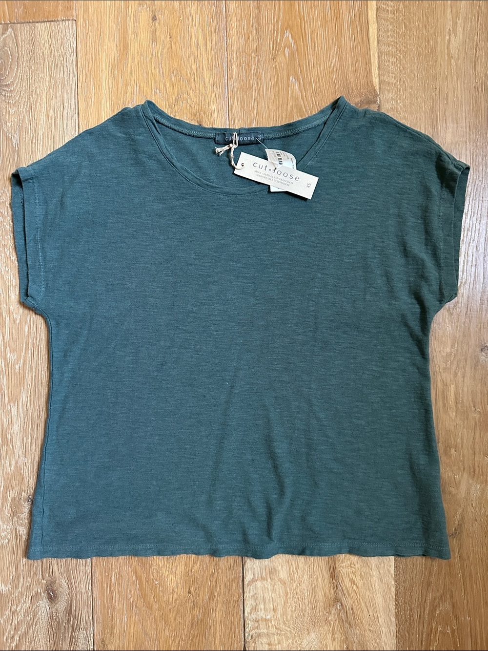 NWT Cut Loose Cotton/Linen Tee size XS